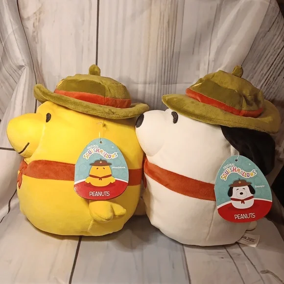 Peanuts Squishmallows Snoopy and Woodstock NWT - Picture 2 of 10